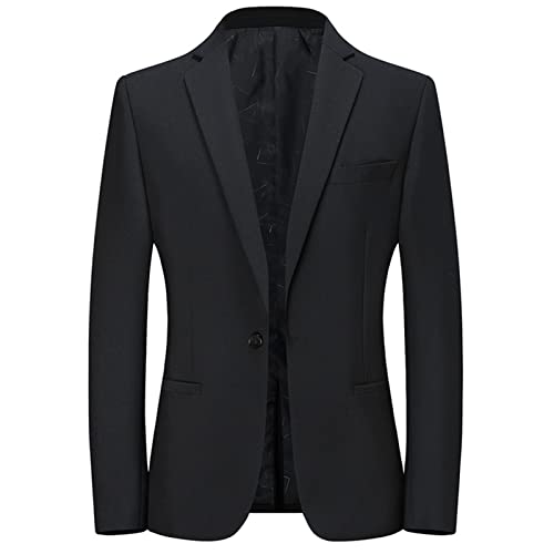 Blazer slim pour homme veste de costume élégante à revers cranté pour mariage d'affaires