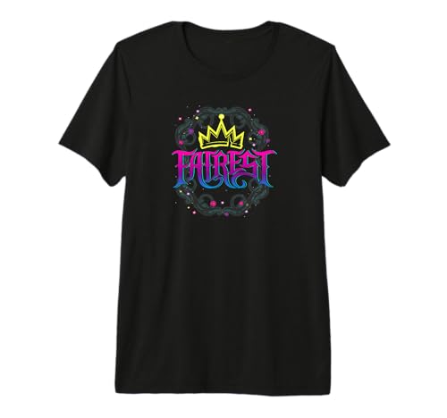 T-shirt Disney Descendants Fairest Premium en maille douce et finitions haut de gamme