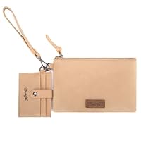 Montana West x Wrangler Keychain Wristlet Wallets for Women Detachable Dual Pouch Wristlet Portable Card Holder for Women