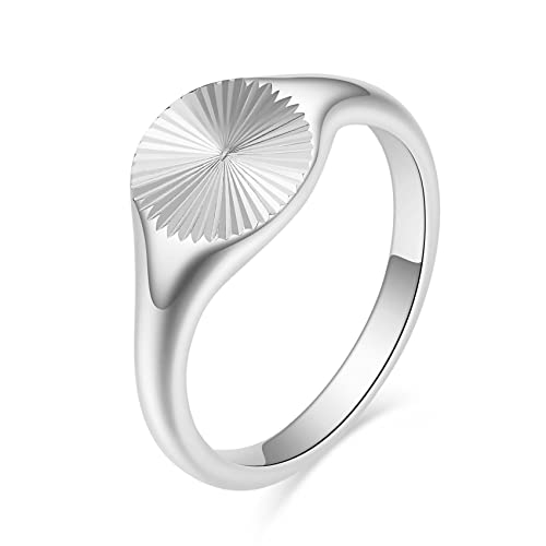 Bague empilable en acier poli MYNENEY l'alliance plaquée or idéale au quotidien