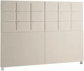 Cabeceira Estofada Com Pé De Cama Box Casal E Queen Modelo, Conforto Luxo, Ideal para Quarto Moderno Brasileiro(Areia,QUEEN 1.60)