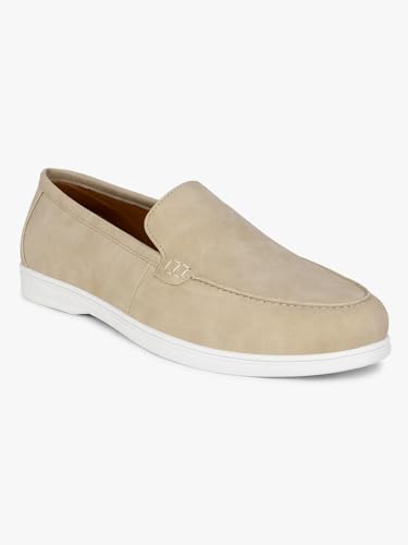 Image of Cantabil Casual Loafers Shoes for Men l Lightweight & Comfortable with Cushioned Insole PU Upper TPR Sole Lace-Up on Closure (P MFTW00139)