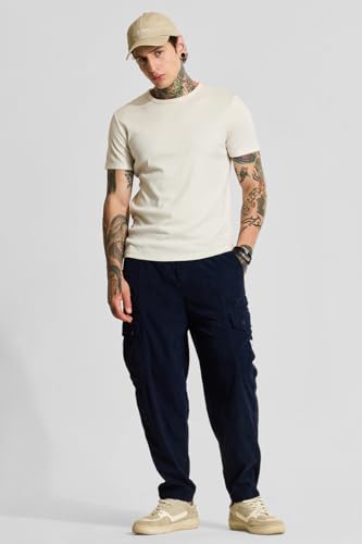 Image of SNITCH Men's Relaxed Fit Mid Rise Cargo Pant
