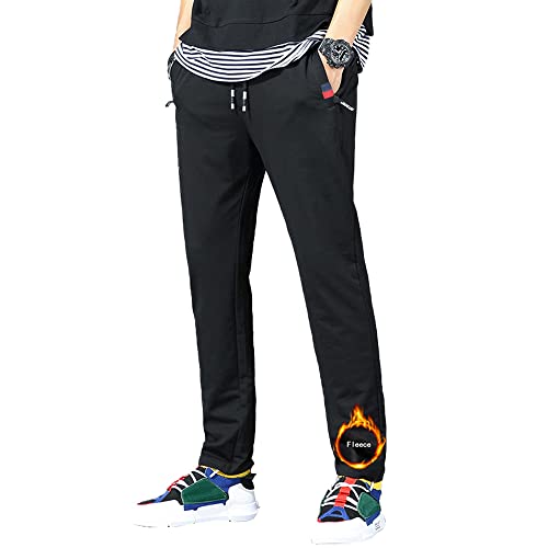 IRELIA Winter Boys Kids Fleece Lined Jogger Pants Drawstring Zipper Pockets Black XS - image 1