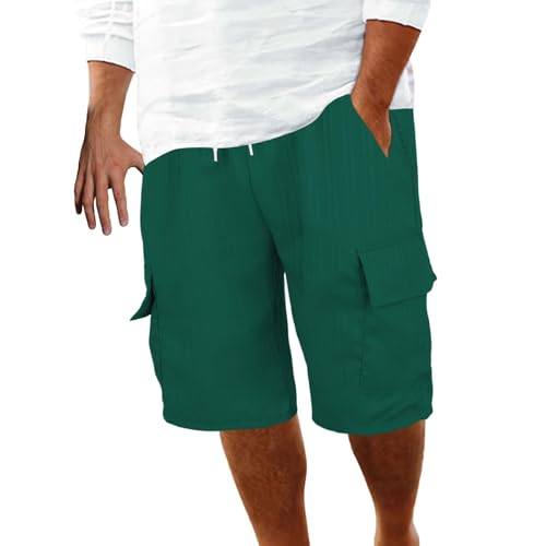 Pantalones cortos de verano para hombre, pantalones cortos de deporte, cargo para hombre, pantalones cortos de verano, transpirables, pantalones cortos cargo con muchos bolsillos, pantalones cortos de