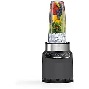 Ninja BN401-A Nutri Pro Compact Personal Blender, Auto-iQ Technology, 1100-Peak-Watts, for Frozen Drinks, Smoothies, Sauces & More, With To-Go Cups & Spout Lids, Gray Ninja BN401 A Nutri Pro Compact Personal Blender Auto iQ Technology 1100 Peak Watts for Frozen Drinks Smoothies Sauces More With To Go Cups Spout Lids Gray