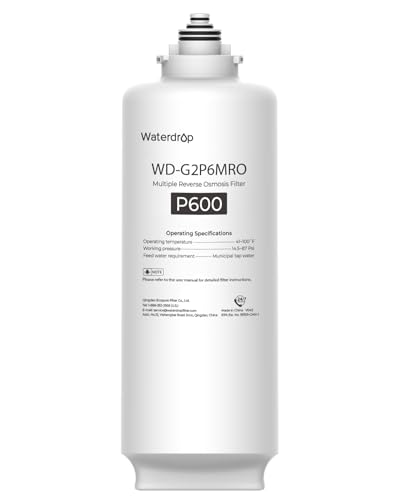 Waterdrop G2P6MRO Filter Replacement for G2P600 RO System 2-Year Lifetime