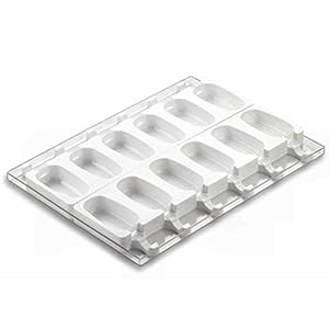 Silikomart – Ice cream and cake on a stick moulds, 12 portions of 90 ml, make ice cream on a stick