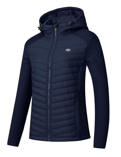 MoFiz Damen Sportjacke Steppjacke Premium Hybridjacke Atmungsaktiver Hooded...