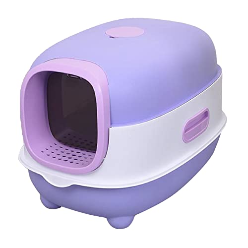 Arenero cerrado para gatos con control de olores grande miniatura 3