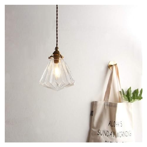 Chandelier suspension en verre E27 luminaire loft - 4