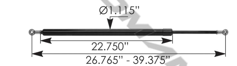Hood Strut Freightliner New Cascadia 2018-Up Hood Shocks (58582413322C1, 5851070000N, A17-21073-000)