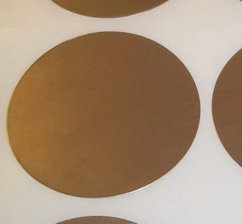 Audioprint Ltd. Pack of 100 Large 63mm Round/Circular Colour Code Dots Blank Price Stickers Sticky Labels - Choose Your Colour/s (Gold)