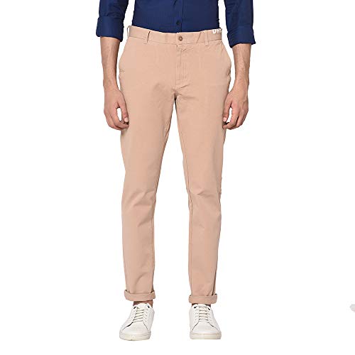 Image of blackberrys Me. Peach Coloured Mens Trousers (Size: 32)-EK-Kayak # Peach