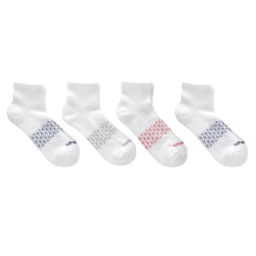 Image of Hanes Men's Socks, Absolute Comfort Cushioned Moisture-wicking Seamless Toe, 4 Pack, Ankle, Crew and Heel Shield Socks