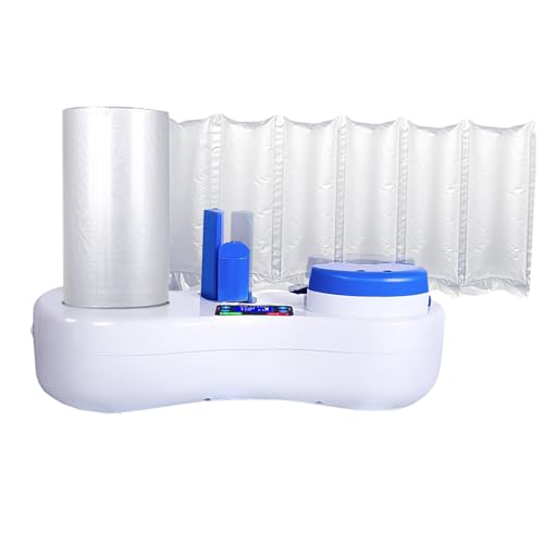 Air Cushion Machine,SKYCENX EA150NB Packing Machine,Seals At 26 Ft/Min Wind,Adjust Temperature Range 60°C To 180°C,With 1 Test Air Bubble Wrap