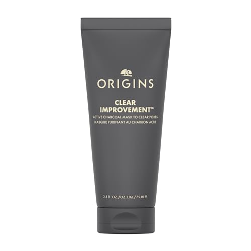 Origins Clear Improvement Active Charcoal Face Mask to Clear Pores | Clay Mask | Fragrance Free, 75 ml