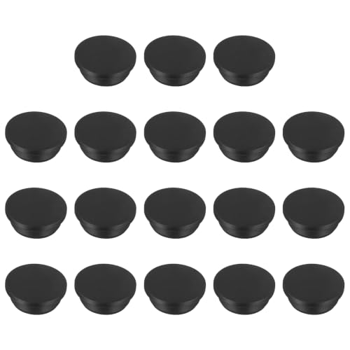 Image of MECCANIXITY 18pcs T-Shaped Silicone Plugs 31.3mm 1-7 /32 Inch Dia Snap in Plug Hole Seal Cover Round Rubber Stopper for 30-31.3mm Holes Kitchen Rubber Bulkheads Waterproof Sealing, Black