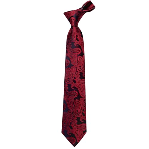 Image of YourTies Paisley Men's Necktie Woven Silk Floral Ties for Men Designer Formal Business Party Wedding