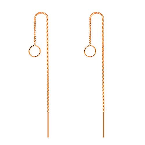 VU100 Brincos Threader de corrente longa para mulheres e adolesce...