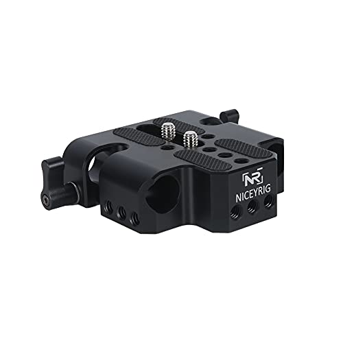 Abrazadera de varilla dual de 15mm para estabilizar cámaras RED y Canon