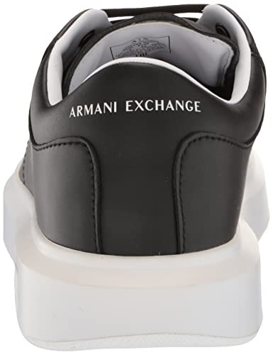 A｜X ARMANI EXCHANGE Men's Thick Sole Leather Sneakers3