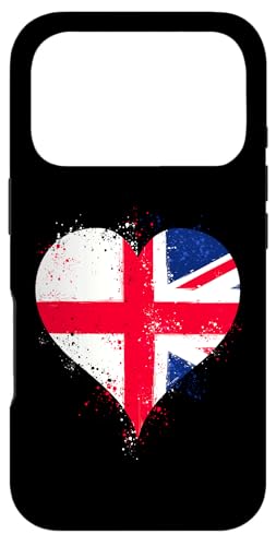 �p������ ���j�I���W���b�N�t�� Union Jack and England Flag for England UK �X�}�z�P�[�X iPhone 17 Pro �p