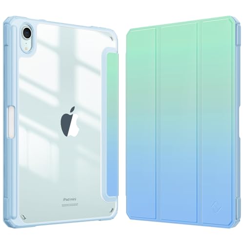 Etui iPad Mini 7 2024 Antichoc avec Porte-Pencil et Protection Écran Veille Auto