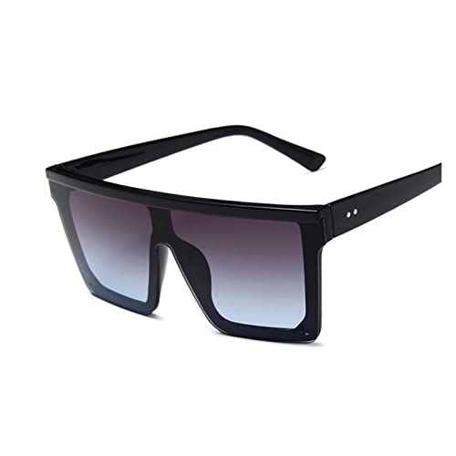 ZZSRJ Fashion Square Sunglasses Women Retro Oversized Sunglasses Large Frame Sunglasses Black Ladies (Lenses Color : 4)3