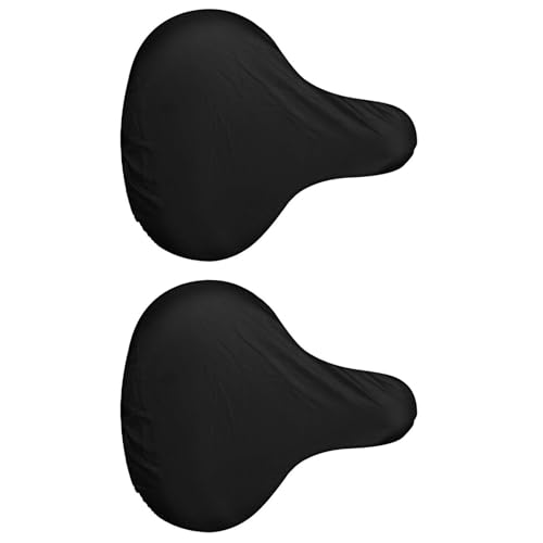 Ldabrye 2 / 4 fundas regulables para sillines de bicicleta, de nailon, protectores de asientos de bicicletas, resistentes a la lluvia, portátiles para viajeros, nailon, fundas de asiento de bicicletas