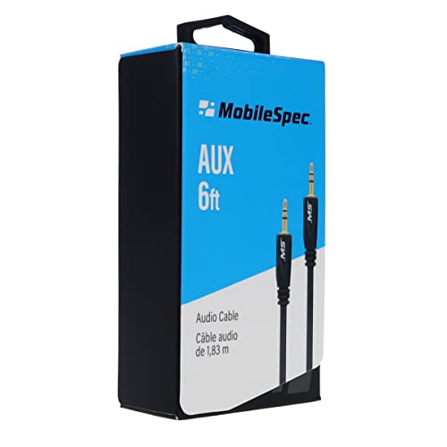 Cable auxiliar Jack 3.5mm macho a macho 6 pies miniatura 4