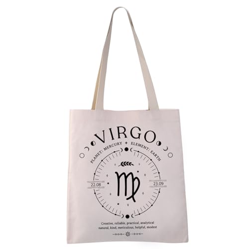 VAMSII Virgo Tote Bag Virgo Planet Gift Virgo Constellation Gift Christmas Birthday Gift