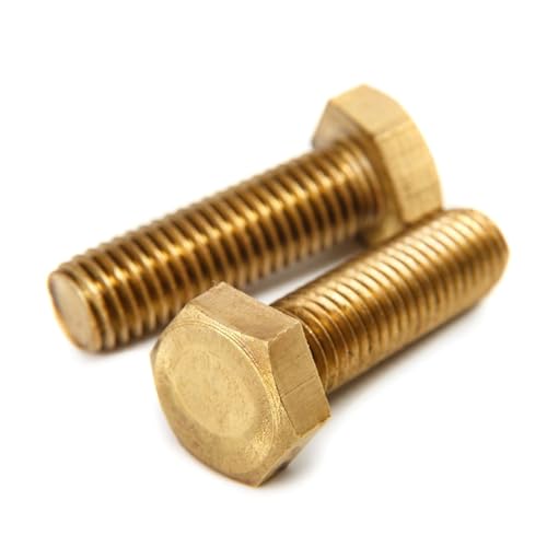 Tornillos moleteados, tornillo moleteado, M3 M4 M5 M6 M8 M10 M12 ~ M20 Perno hexagonal de cobre Pernos hexagonales de latón Tornillos for muebles Sujetador(M20 (2pcs),35mm)