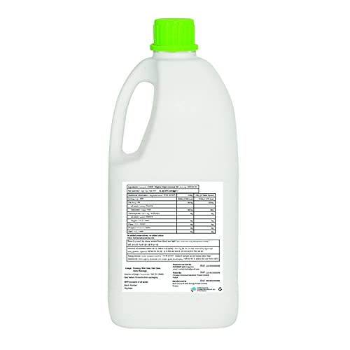 Image of nutndiet Organic Virgin Coconut Oil Cold Pressed | Pure | Natural | Vegan | Jerry Can (1L)