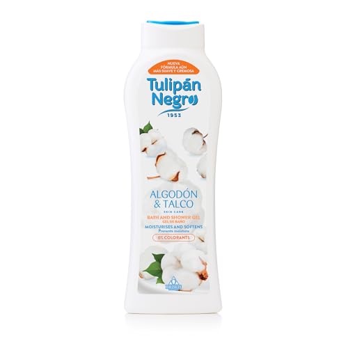 TULIPÁN NEGRO, GEL DE BAÑO ALGODÓN & TALCO 650ML