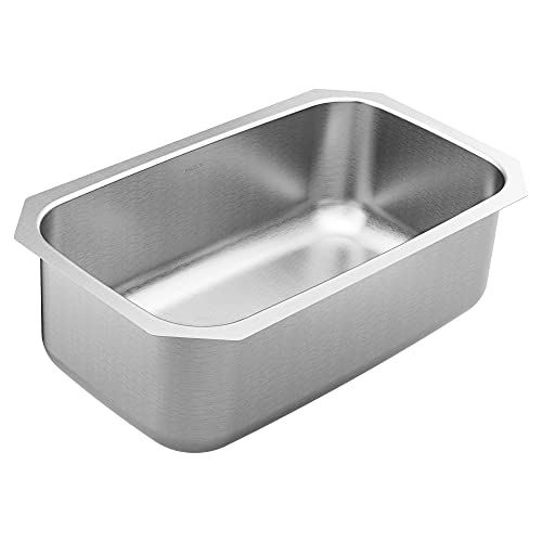 Moen GS18110 18000 Series 30-inch 18 Gauge Undermount Single Bowl Stainless Steel Kitchen Sink, 10-inch Depth Moen GS18110 18000 Series 30-inch 18 Gauge Undermount Single Bowl Stainless Steel Kitchen Sink, 10-inch Depth