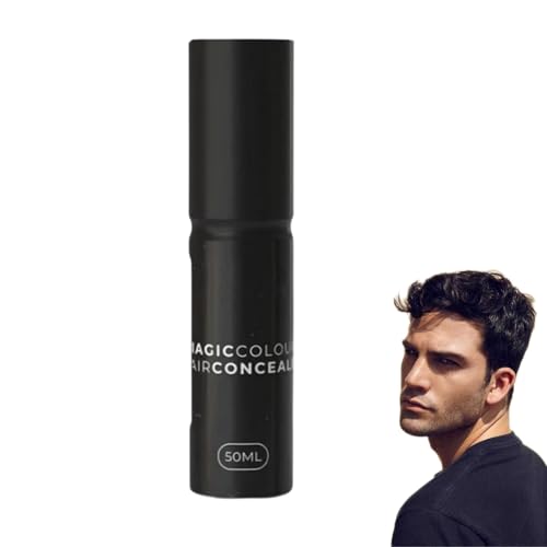 Image of Hair Concealer Cream, Magic Color Hair Concealer, Waterproof and Sweatproof, Magiccolour – for Naturally Fuller & Confident-Looking Hair for Women and Men (Dark brown)
