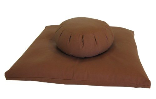 Buckwheat Zafu And Zabuton Meditation Cushion Set (2Pc), Cinnamon #TOP30