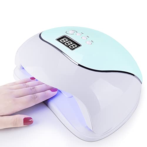 Lampe UV ongles gel, 120W UV LED Séchoir à Ongles Professionnel Automatique, 4 Minuteries 10 30   60   99s, 36 perles à double source de lumière, Ongles pour Toutes Les Gels