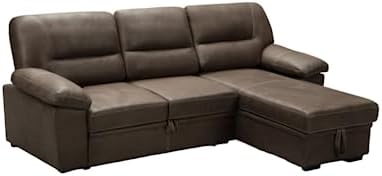 Lilola Home LHF-87802 Sectional, Saddle Brown