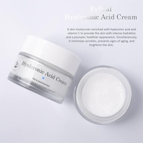 Eylleaf Hyaluronic Acid Cream - Facial Moisturizer with Vitamin C for Dry and Mature Skin 50ml - Image 7