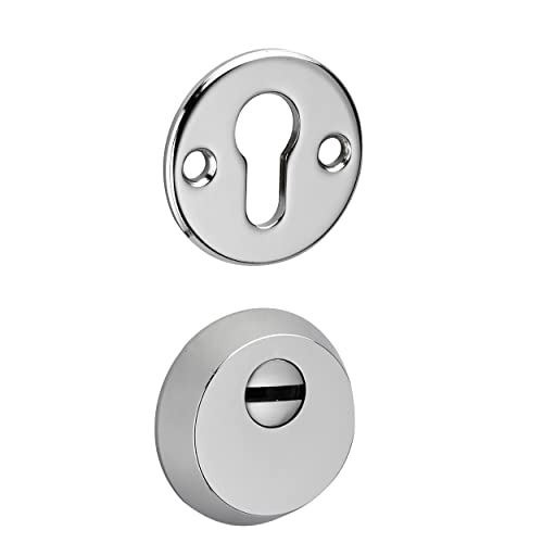 THIRARD 00990367 - Paire De Rosaces De Sécurité Chromé - Design élégant - Leur forme permet d'éviter l'utilisation d'outils servant à tenter d'arracher...