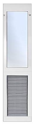 Armor Flex Air Tight Aluminum Frame Low-E Patio Pet Doors - High Tech Pet - Dog Door - Cat Door for Sliding Glass Patio Door Installation - Large Pet - Regular Sliding Glass Door Height - AF1-SRE-L