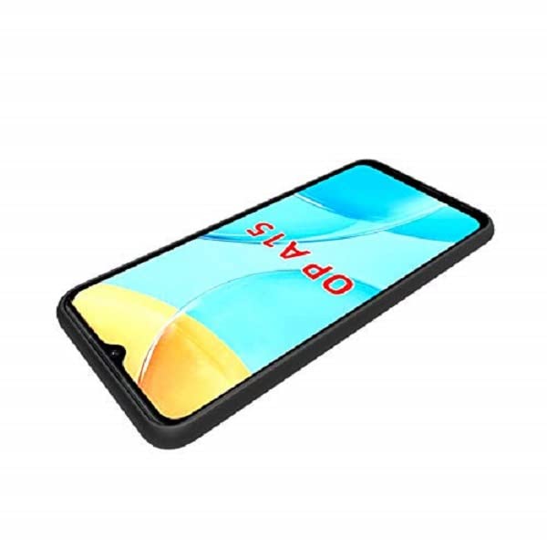 Image of Mobile Back Cover Case for Oppo A15 (Silicone Case|CameraProtection|Black SC1510)