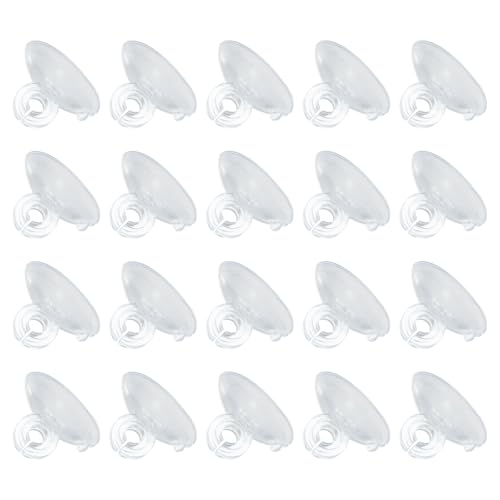 QUARKZMAN 20Pcs Ventosas para Acuario, Sujetadores De Tubo De Aire De 5mm, Ventosas para Tubos De Aire De Acuario, Transparentes