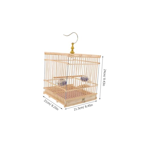 Cage à oiseaux rectangulaire pour sublimer votre salon en beige - 3