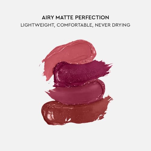 Image of Kiro Four Play Non-Stop Airy Matte Liquid Lip Stack - Elite Berry Quad, 6ml