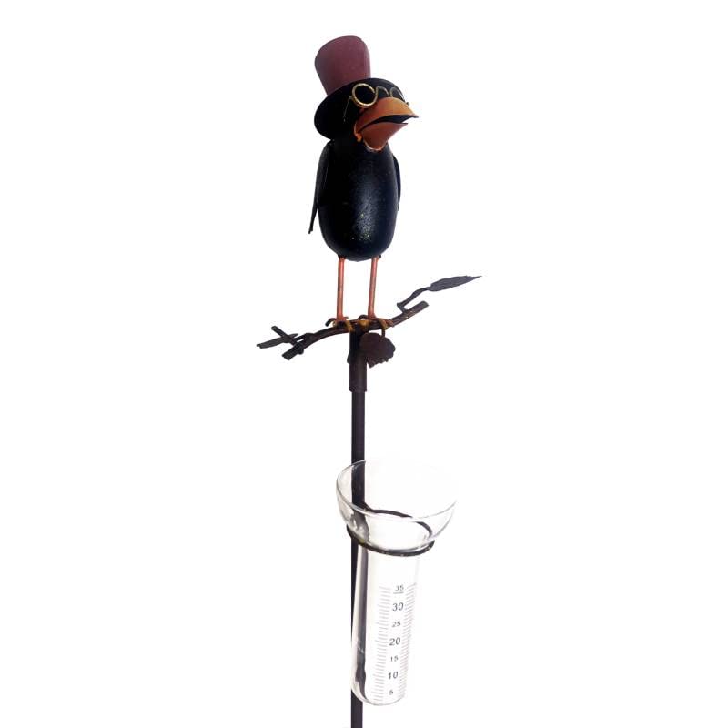 Pluviomètre à Piquer Tuteur Plante Décoration Jardin Hiboux 127 cm x 33