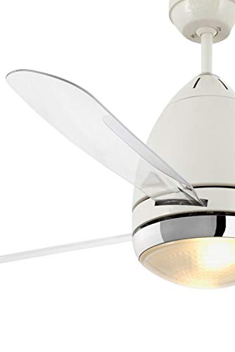 Preisvergleich Produktbild Faro Ventilator Faretto, Weiß, Glas / Kunststoff / Metall, 33389