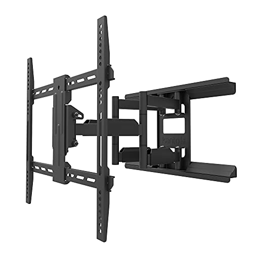 Kanto LX600SW Full-Motion Steel Stud TV Mount with SNAPTOGGLE® Heavy-Duty Toggle Bolts for 34" to 65" TVs | for Metal Studs ONLY | Black